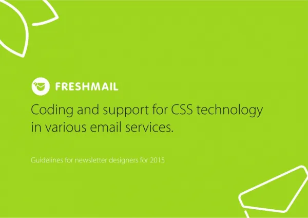 Css for email marketing - report and guide in PDF