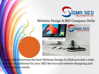 Website design and seo company delhi - slide 1