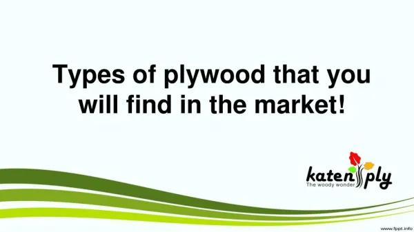 Types of plywood that you will find in the market!