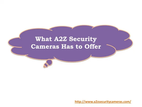 What A2Z Security Cameras Has to Offer