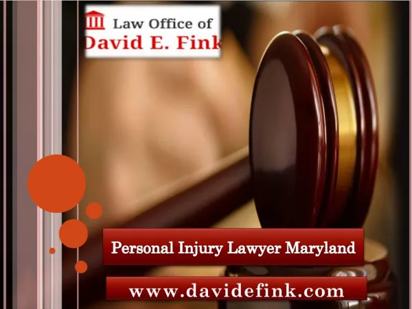 personal injury lawyer Maryland