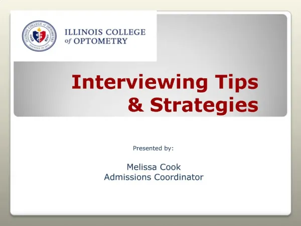Interviewing Tips Strategies