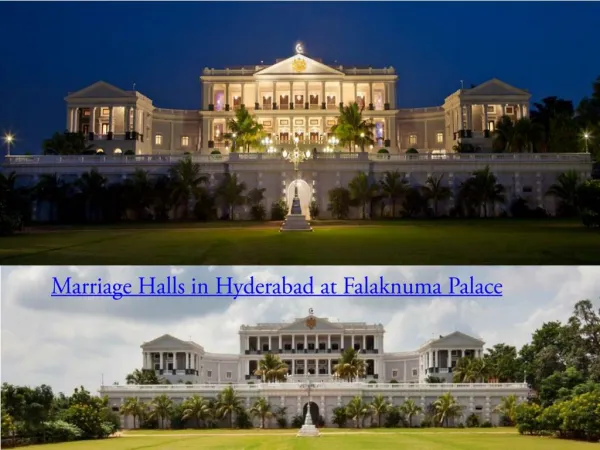 Marriage Halls in Hyderabad at Falaknuma Palace
