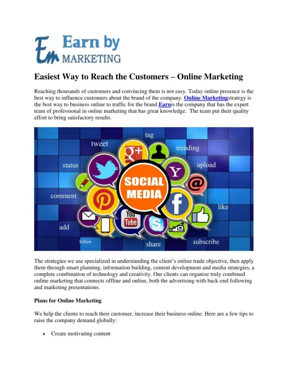Digital Marketing complete packages in Noida India-EarnbyMarketing.COM