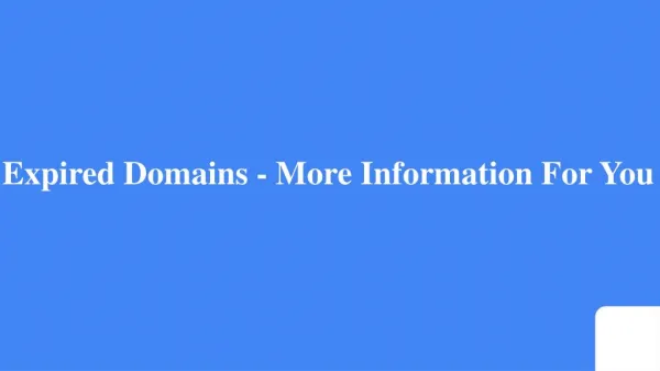 Recently Expired Domains At EXPIRED DOMAINS BARON