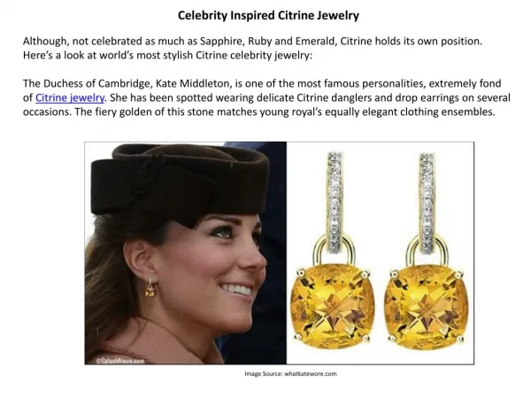 Celebrity Inspired Citrine Jewelry