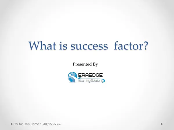 Success factors learning
