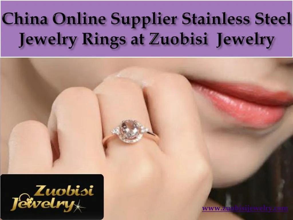 china online supplier stainless steel jewelry rings at zuobisi jewelry