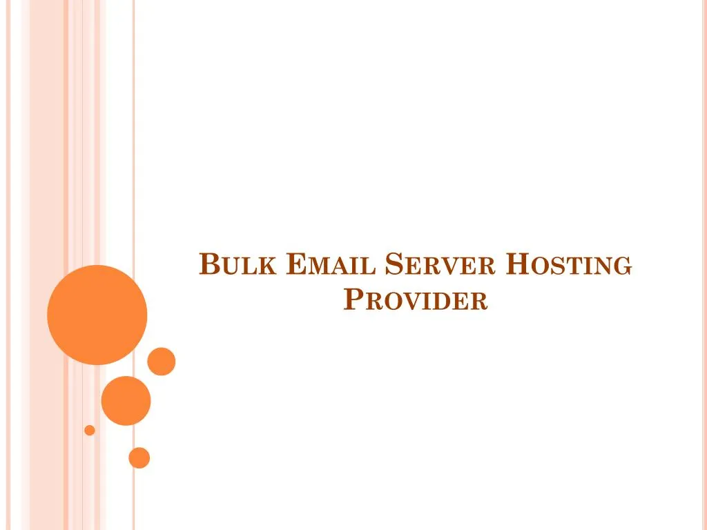 bulk email server hosting provider