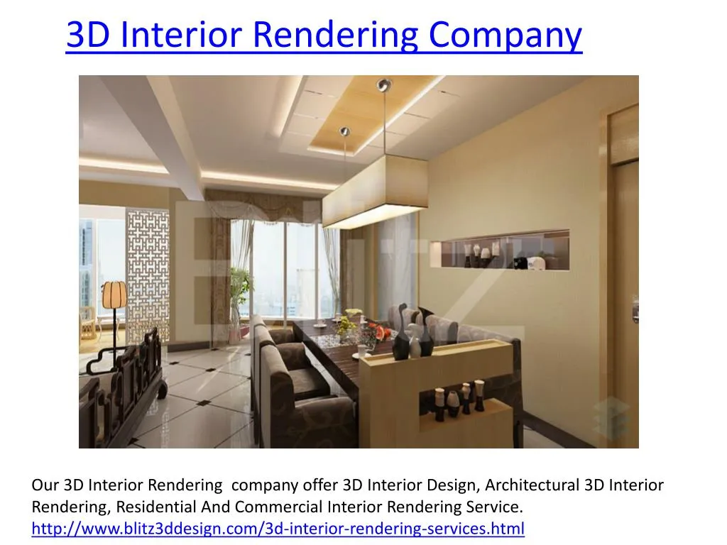3d interior rendering company