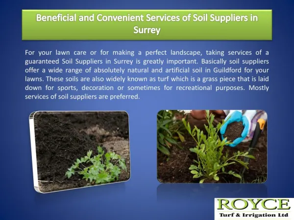 Beneficial and Convenient Services of Soil Suppliers in Surrey
