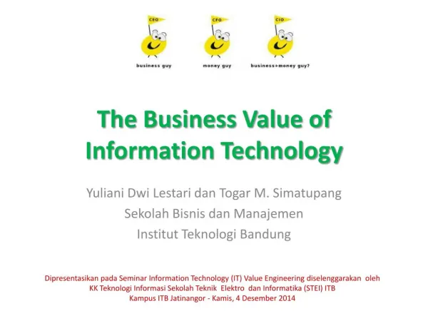 The Business Value of Information Technology