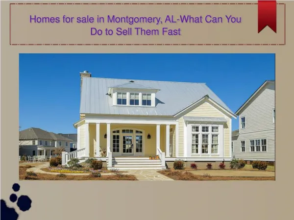 Optimum Homes For sale In Montgomery, AL