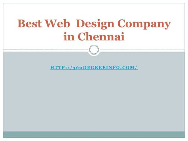 Best Web Design Company in Chennai