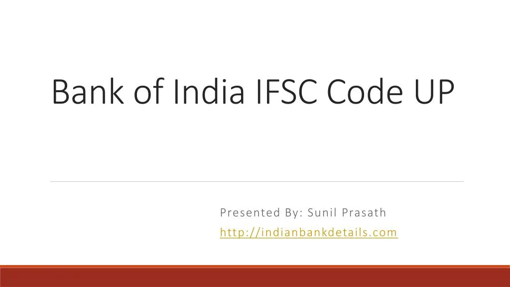 bank of india ifsc code up