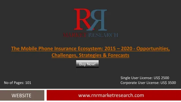 Mobile Phone Insurance Industry Roadmap, Value Chain and Case Studies to 2020