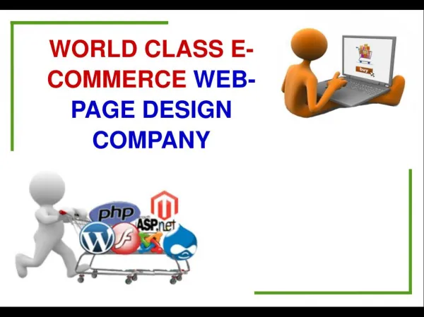 Leading E-Commerce Webpage Design company