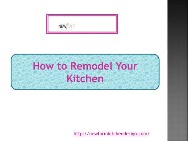 How to Remodel Your Kitchen