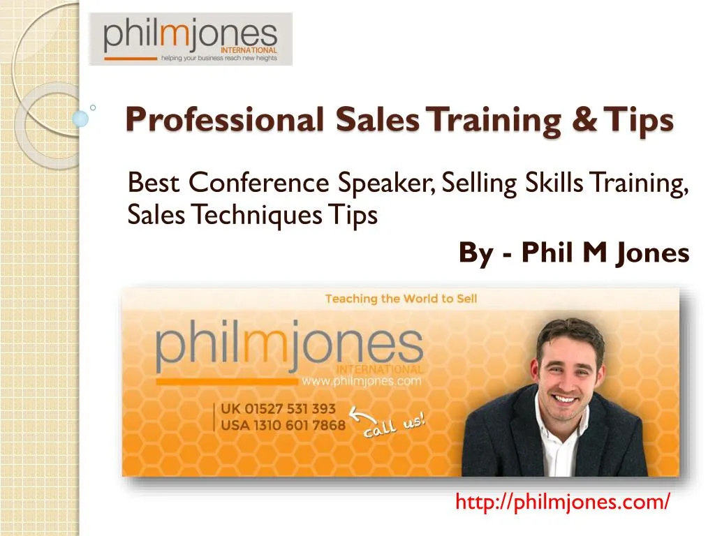 professional sales training tips