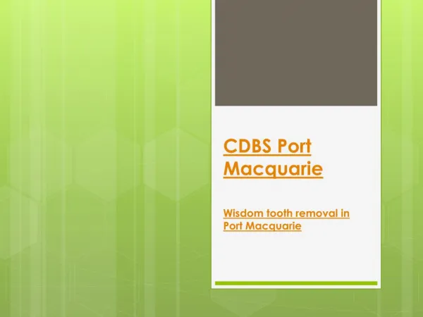 CDBS Port Macquarie