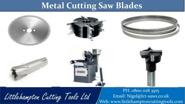 Metal cutting saw blades