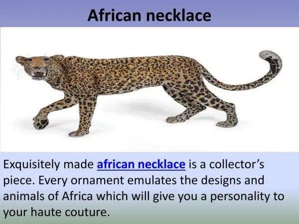 African jewelry wholesale