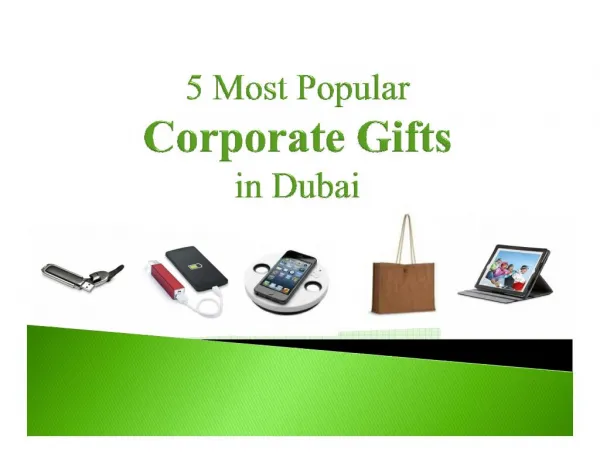 5 Most Popular Corporate gifts