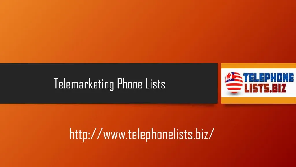 telemarketing phone lists