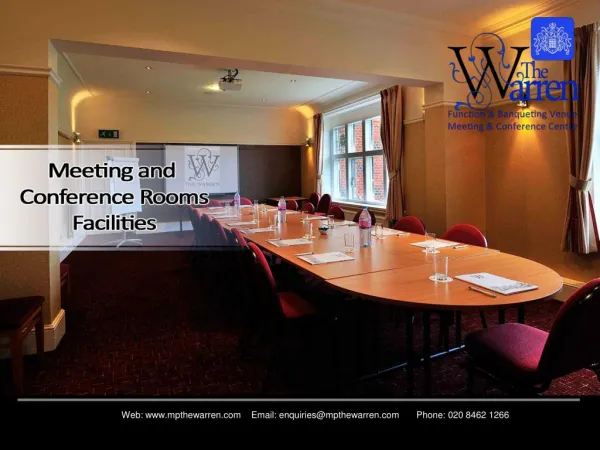 Meetings and Conference Rooms Facilities