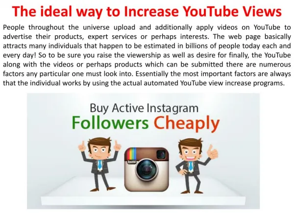 The ideal way to Increase YouTube Views