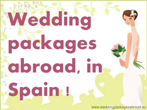 Spain Wedding Packages