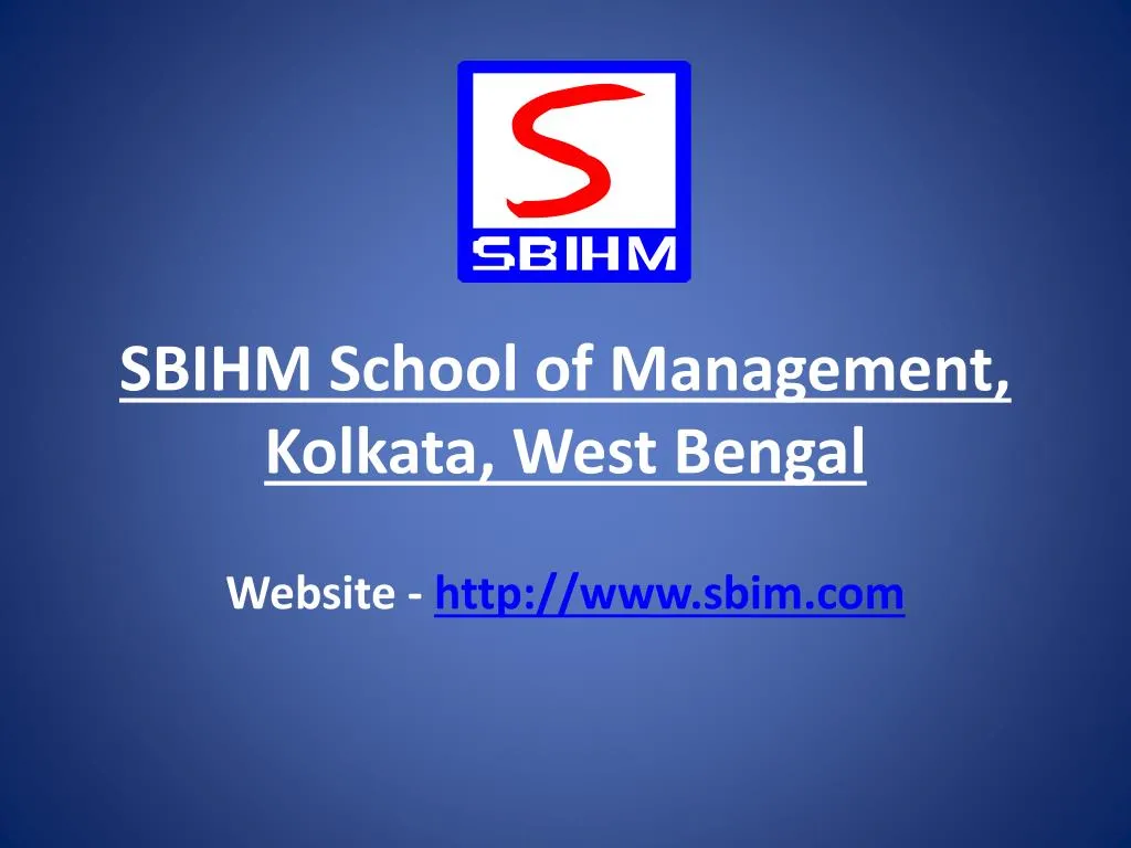 sbihm school of management kolkata west bengal