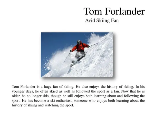 Tom Forlander