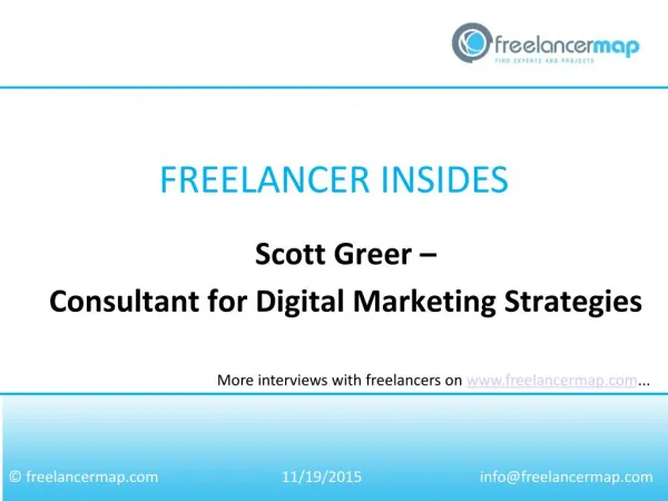 Scott Greer - Consultant for Digital Marketing Strategies