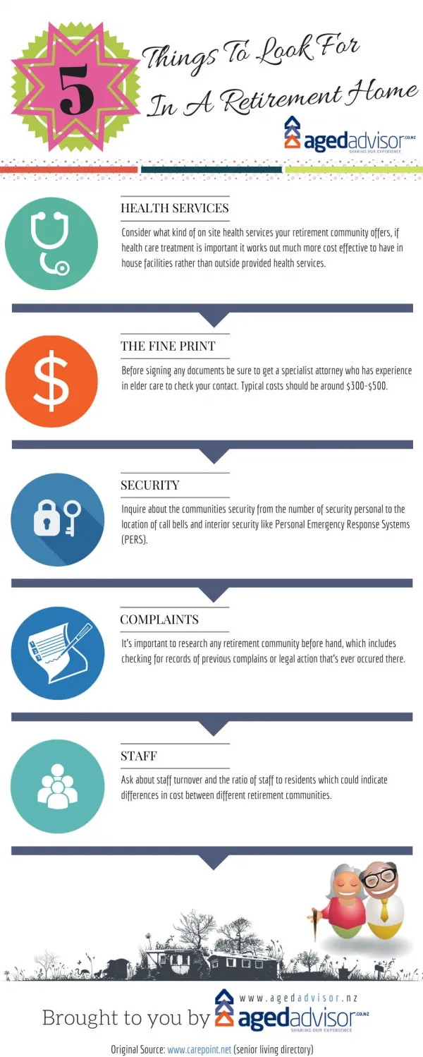 5 Things To Look For In A Retirement Home: Infographic