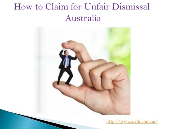 Make Claim for Unfair Dismissal Australia