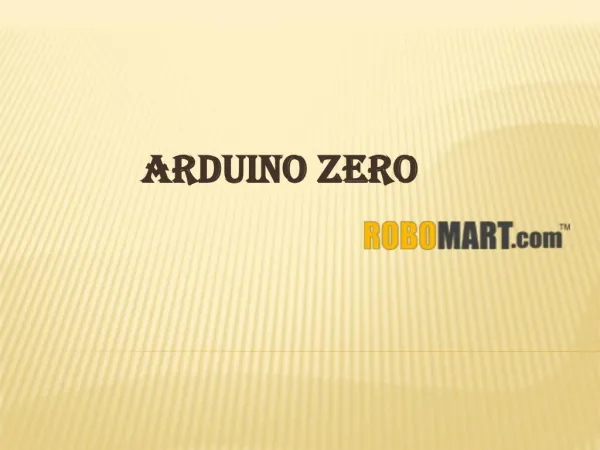 Buy Arduino Zero By Robomart