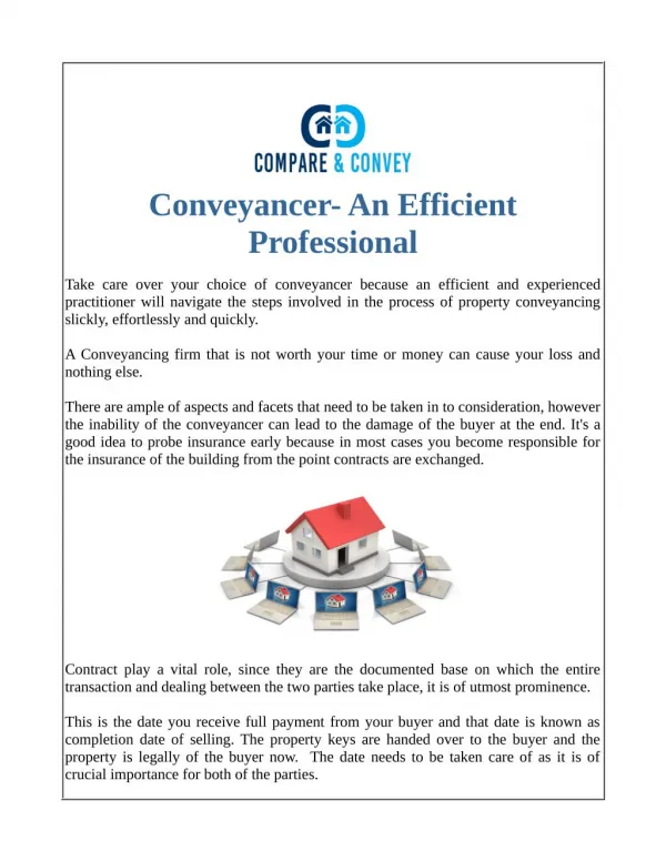 Conveyancer- An Efficient Professional