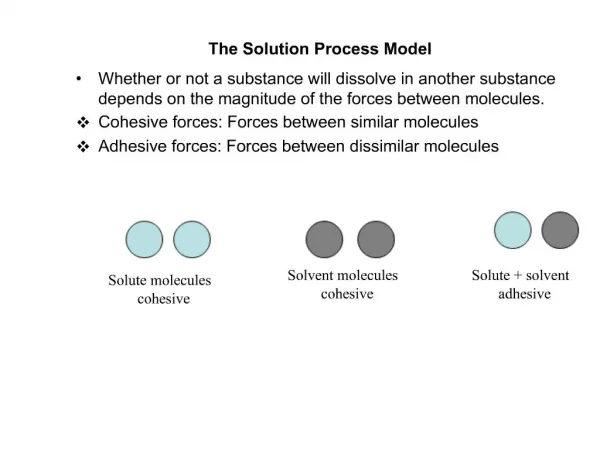 The Solution Process Model