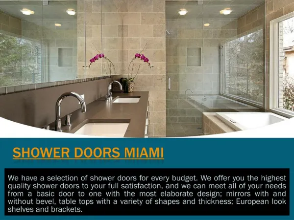 Shower Doors West Palm Beach