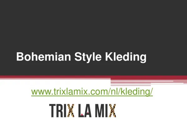 Bohemian Style Kleding - www.trixlamix.com