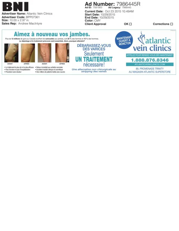 Atlantic Vein Clinics offers Varicose Vein Treatments & Removal