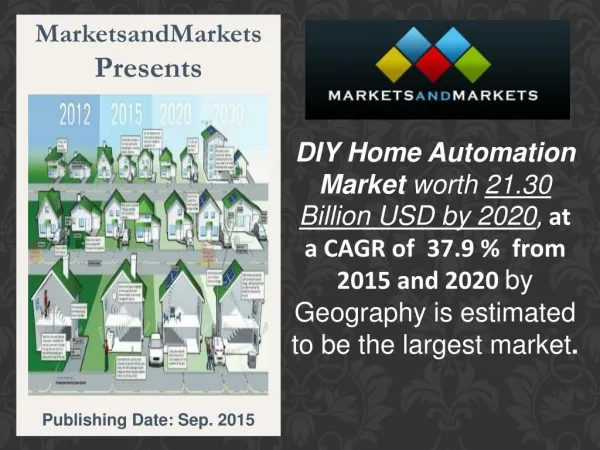 DIY Home Automation Market worth 21.30 Billion USD by 2020