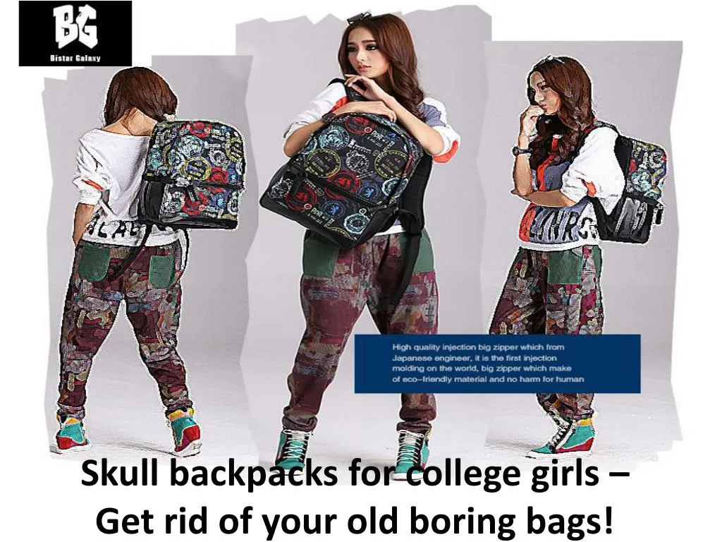 skull backpacks for college girls get rid of your old boring bags