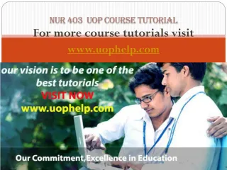 NUR 403 Academic Coach uophelp - slide 1