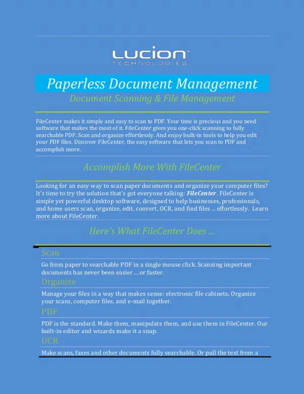 Paperless Document Management