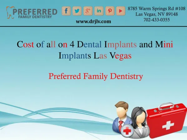 Cost of all on 4 dental implants and mini implants las vegas