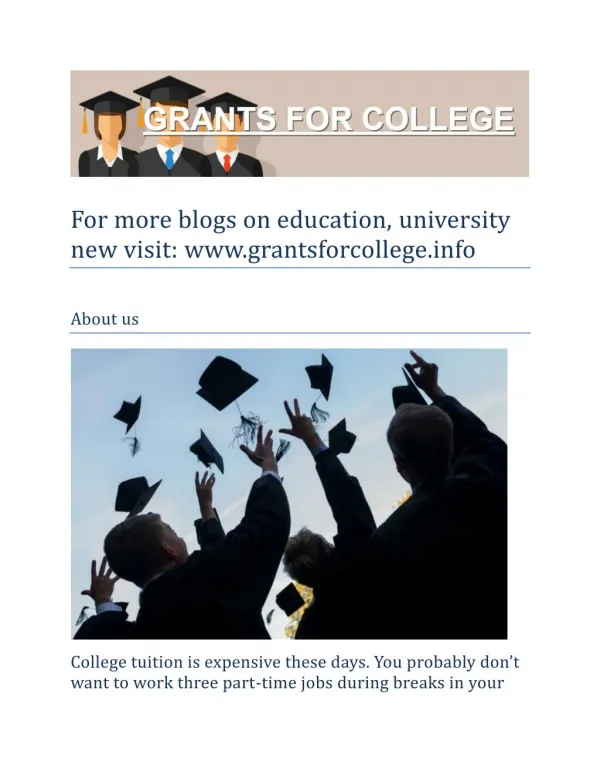 Scholarships Education and University News