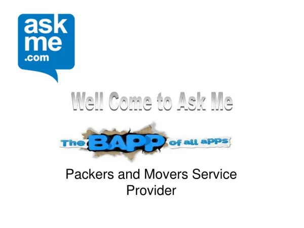 Packers and Movers - Call of Convenience