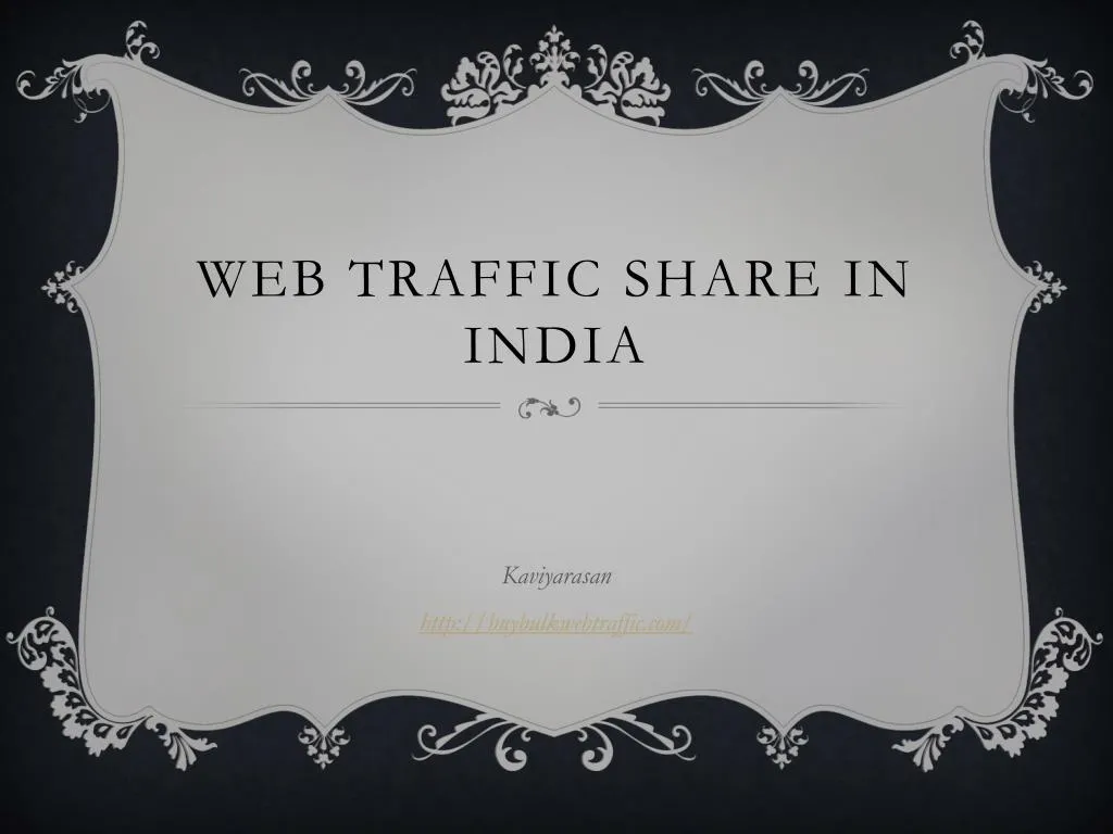 web traffic share in india